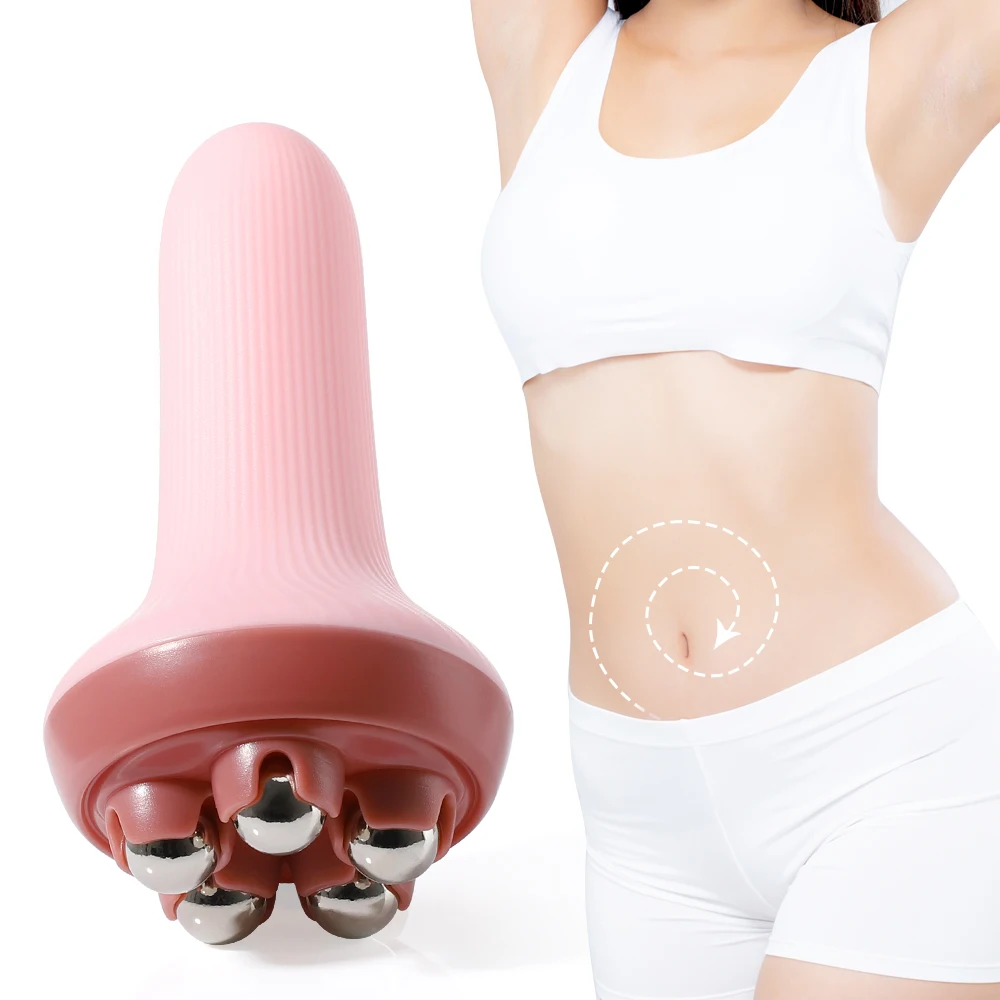 Hand Roller Beauty Health Massage Face Massagers Face Roller masajeador 5 Steel Ball Muscle Relax Fat Burning Body Shaping Slim