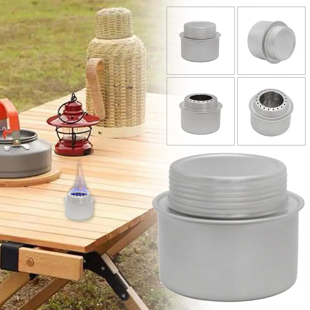 

Portable Mini Aluminum Alloy Alcohol Stove With Lid Camping Outdoor Stove Burner Backpacking Tourist Cooking Hiking R1A0