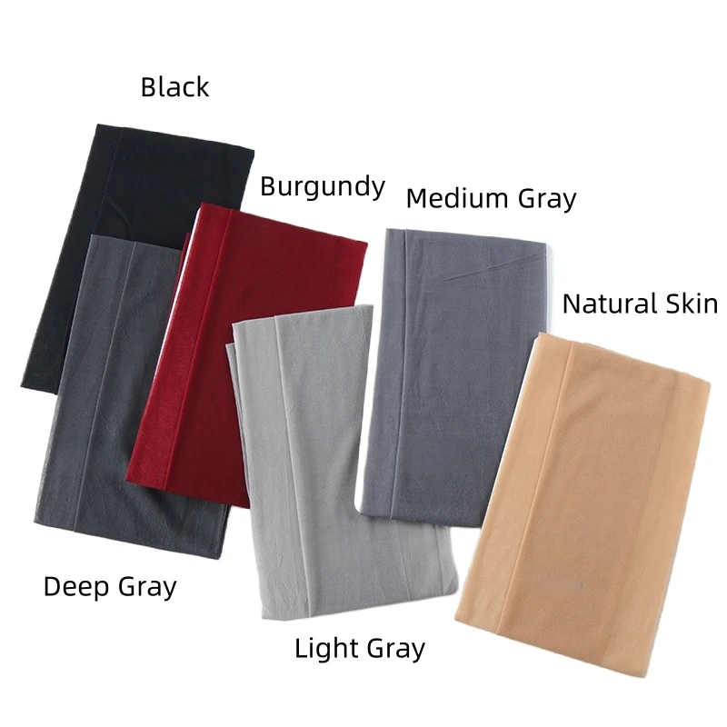 Women's Summer Sheer Matt 40D Footless Tights Burgundy​ Color Ultra Soft Nylon Ankle Length Footless Capri Leggings