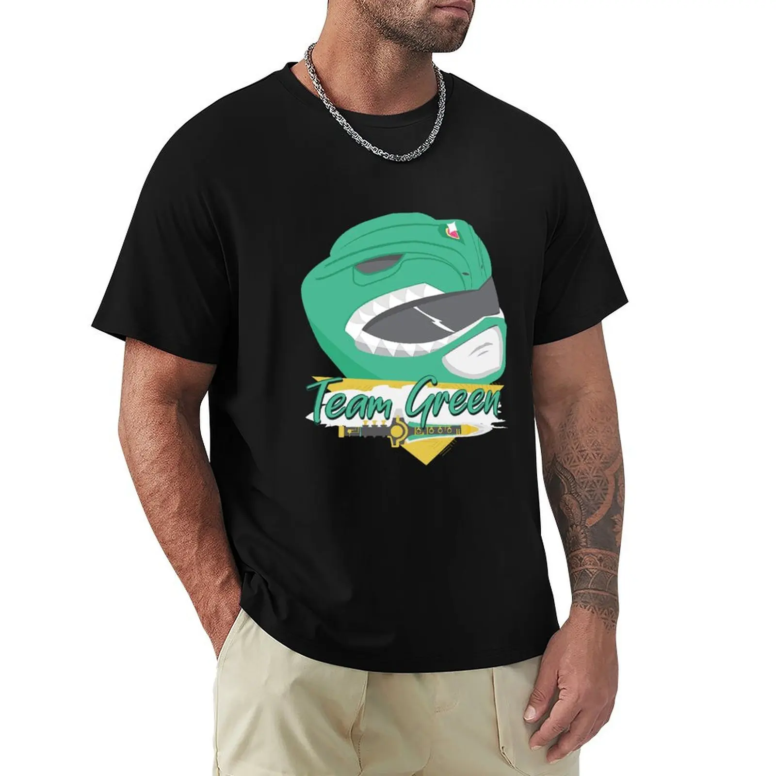 

90's Green Power Ranger T-Shirt luxury t-shirt Funny t-shirts Short sleeve tee summer shirt mens graphic t-shirts hip hop