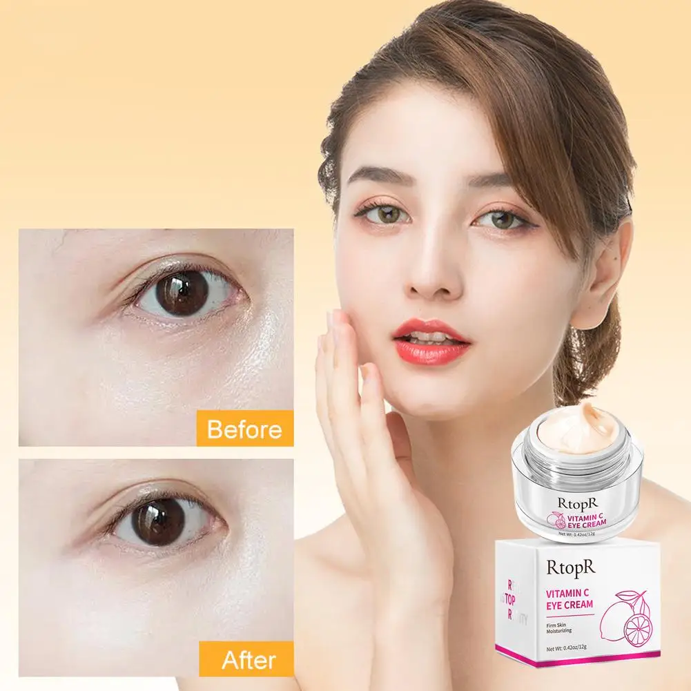 Eye Cream RtopR Vitamin C Reduces Dark Circles Brightens Vitamin Area Beauty C Eye Health Skin Eye Care Moisturizes Skin K0K8