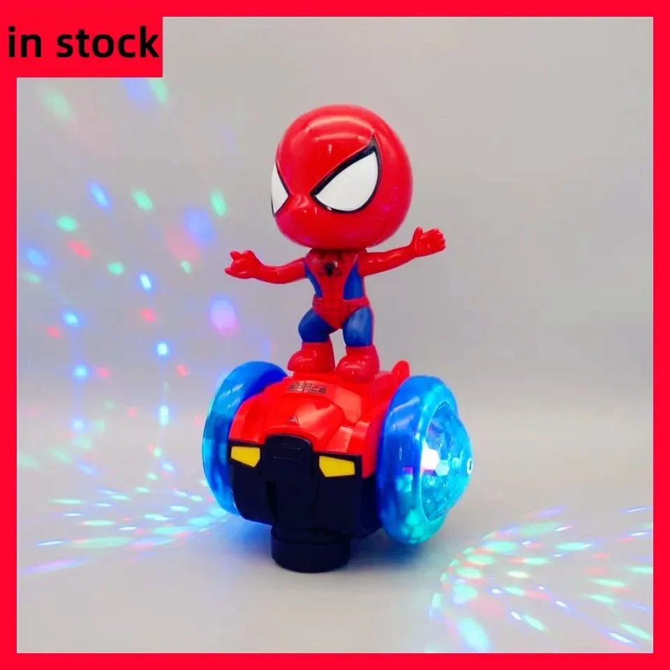 Rozświetlona transformacja Spiderman Robot Kapitan Ameryka Hulk Iron Man Zabawka elektryczna Luminous Tańczący Robot Anime Prezent urodzinowy