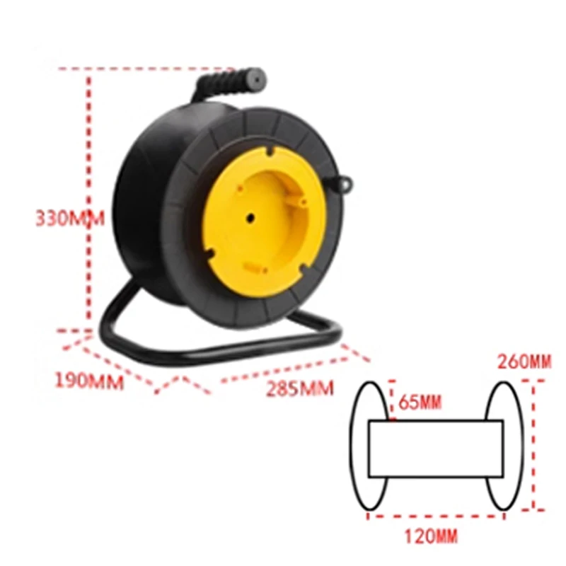 S-260A Manual Cable Winding Reel Optical Mobile Fiber Power Signal Line Small Empty Disk Plastic Light Strip Receive Put Winder