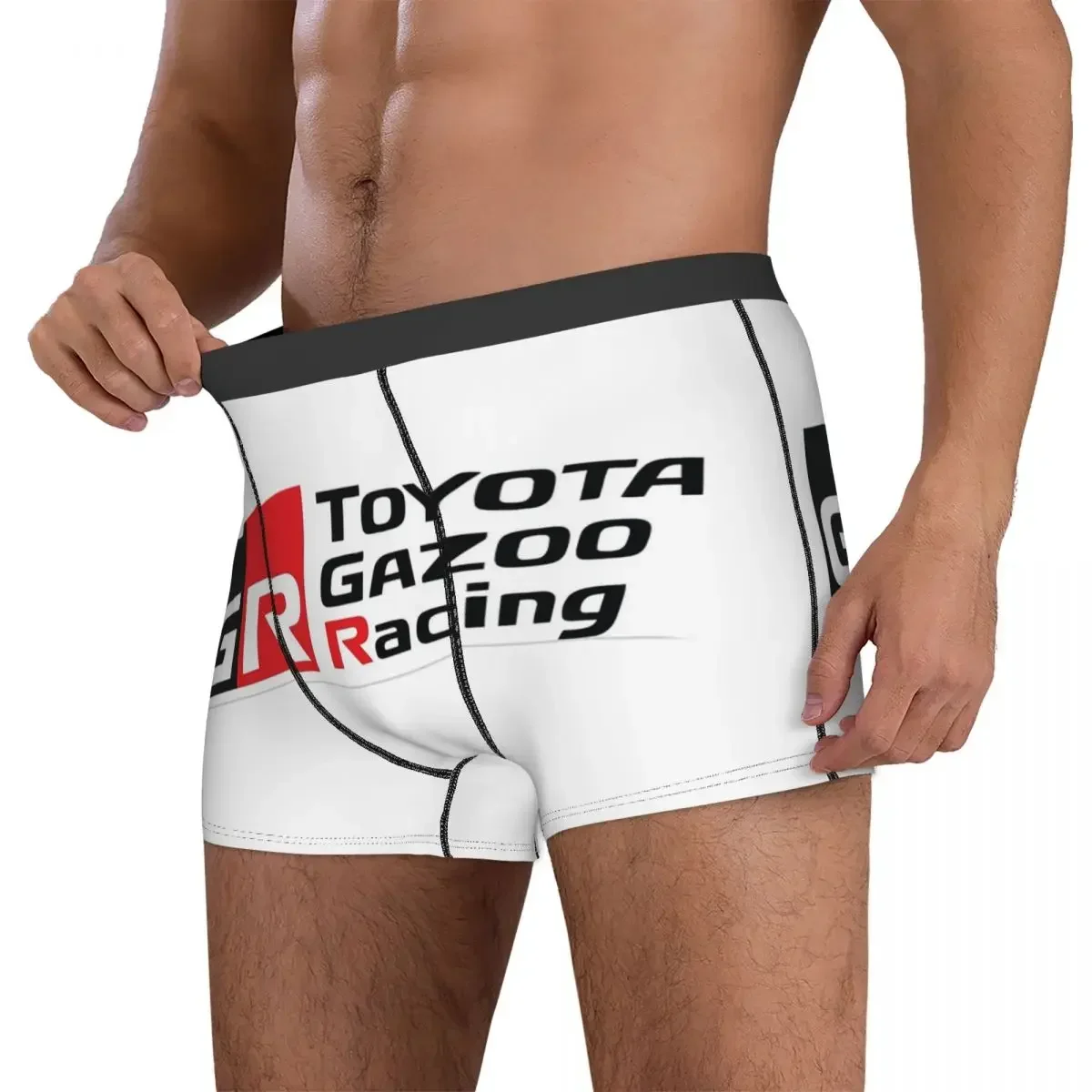 Celana dalam celana pendek Boxer GR Logo Gazoo Racing GR Olahraga (1) celana dalam pria ventilasi pakaian dalam untuk hadiah pacar laki-laki Homme