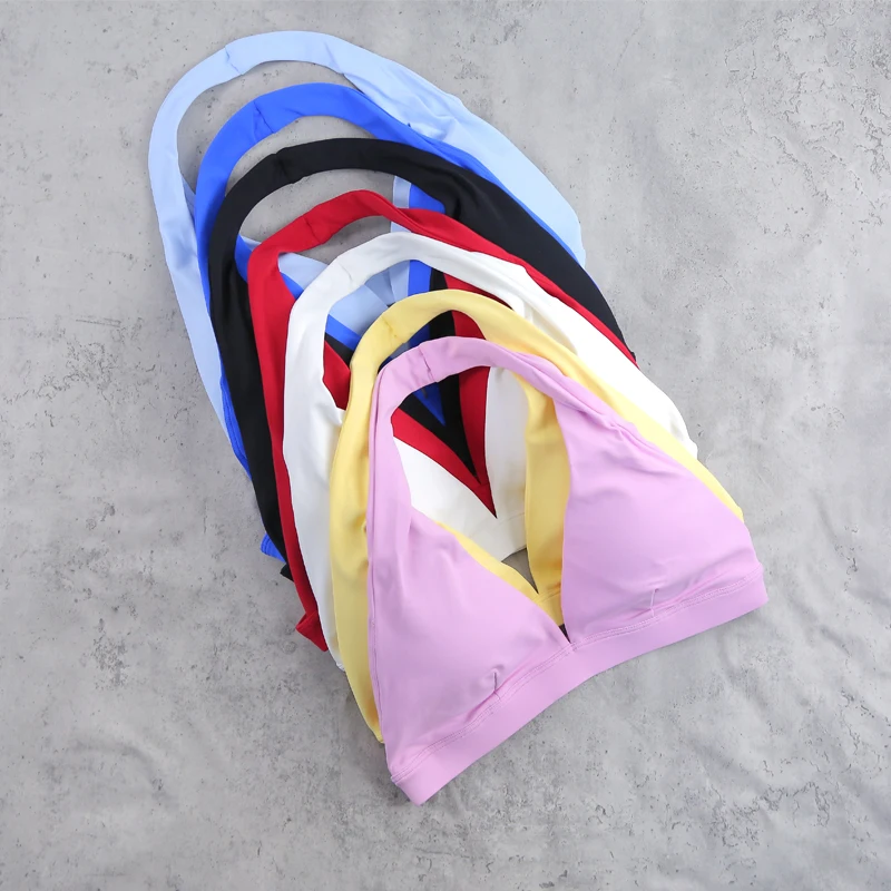 Neck Hanging Neck Naked Feeling Yoga Bra for Running Fitness Cycling - Breathable Comfortable Sports Bra for Women