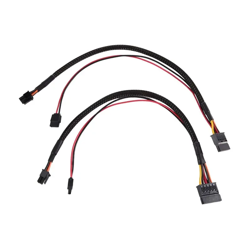 Mainboard Power Cable 8Mm 6Pin To SATA Optical Drive Cord(2 Pieces) For QVT1260 ECS1250 QCT1250 QBS1250 FCS1250 QVS1260