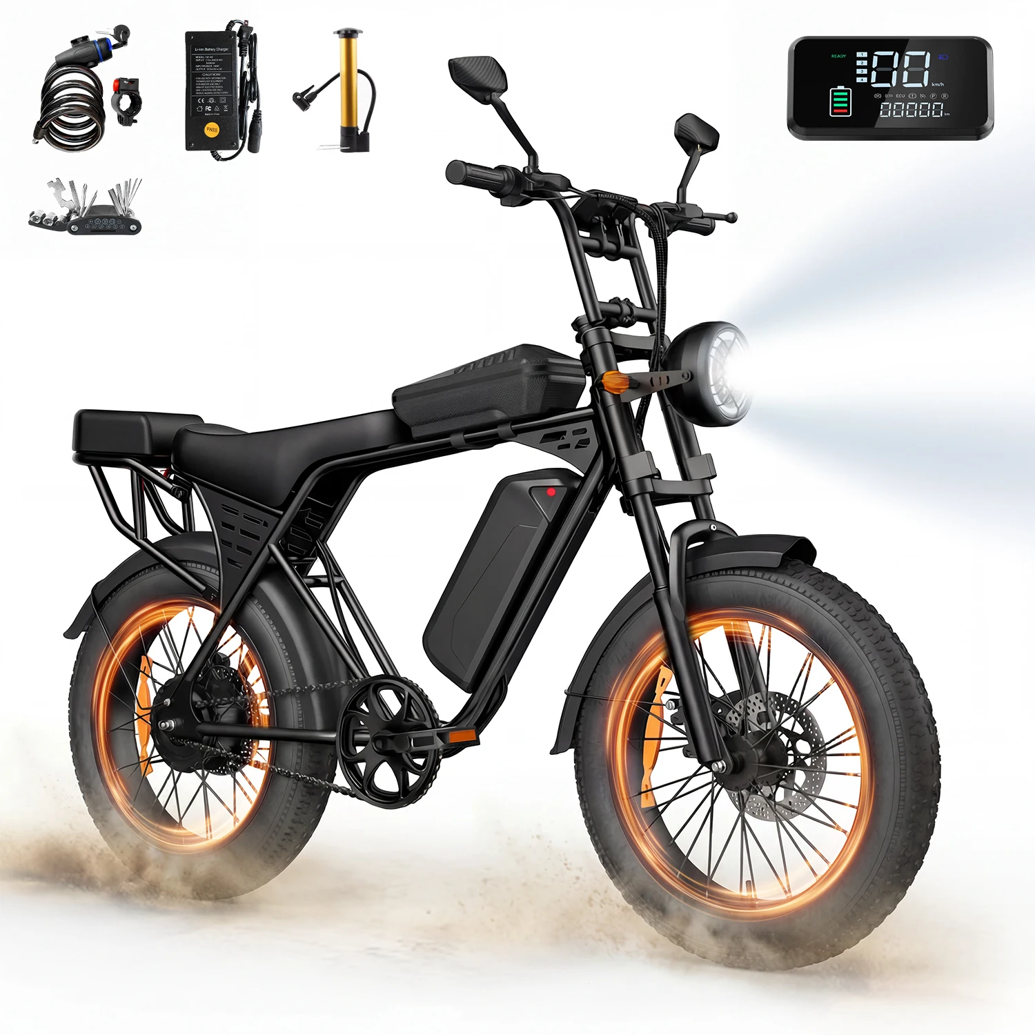 AliExpress Aairsk X5  250W Motor E-bike Adult Electric Bicycle 48V15Ah Battery Electric Bike 20 Inch Fat Tire E-Mountain Bike
