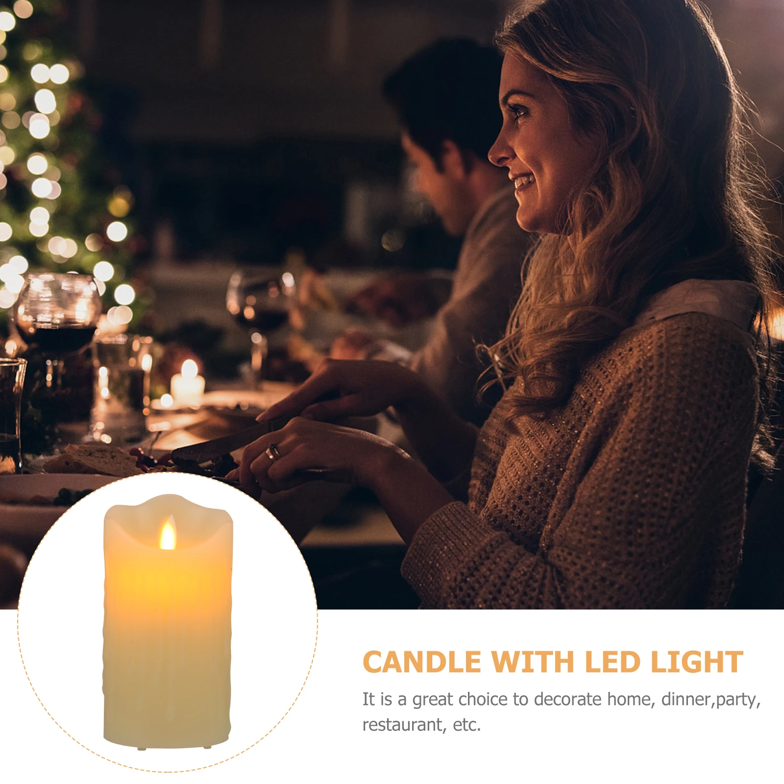 

LED Tear Lamp Flameless Lamp for Home Decor Bedroom Living Room Party Atmosphere Light Simulation Light Decor Gift