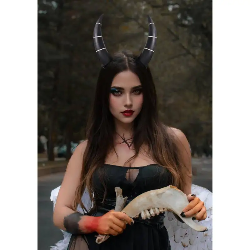 DAZCOS Nieuwe Hazbin Cosplay Hotel Helluva Boss Millie Cosplay Hoorns Hoofddeksels Haarspeld Haar Clip Anime Haarspeld Halloween Carnaval