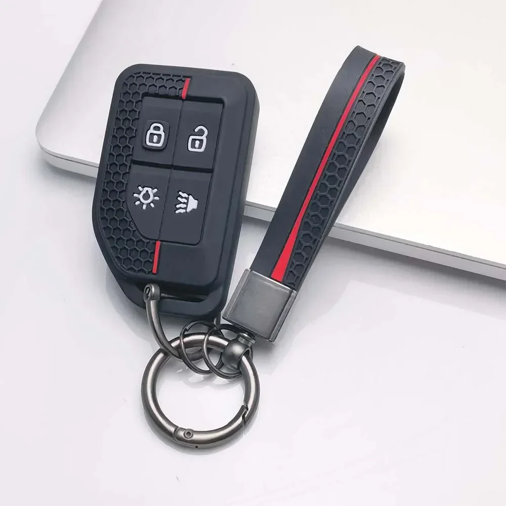 For Volvo New FM FH Truck Key Case FH16 Tractor Van Heavy Truck Key New Style High Quality Silicone Protective Cover Buckle