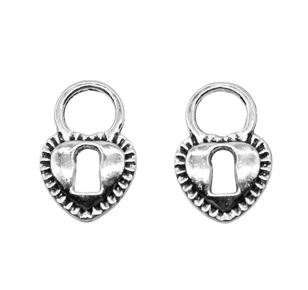 

40pcs 12x17mm Zinc alloy metal tibetan silver plated charm T1079 for jewelry making