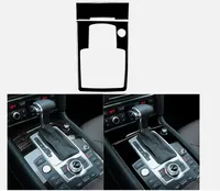 Piano Black Center Console Shift Case Frame Cover Trim For Audi Q7 2008-2015 Accessories Sticker