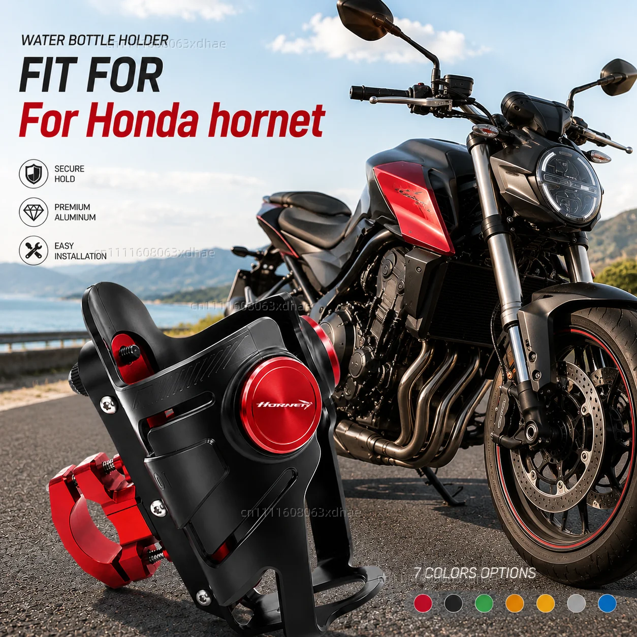 

Motorcycle Water Bottle Holder For Honda cb750 hornet 2025 2026 Coffee Beverage Tea Cup Support Modification Accessories