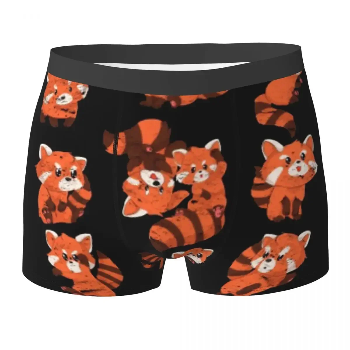 Boxer Underpants Shorts Red Panda Animal Panties Male Ventilate Underwear for Homme Man Boyfriend Gift