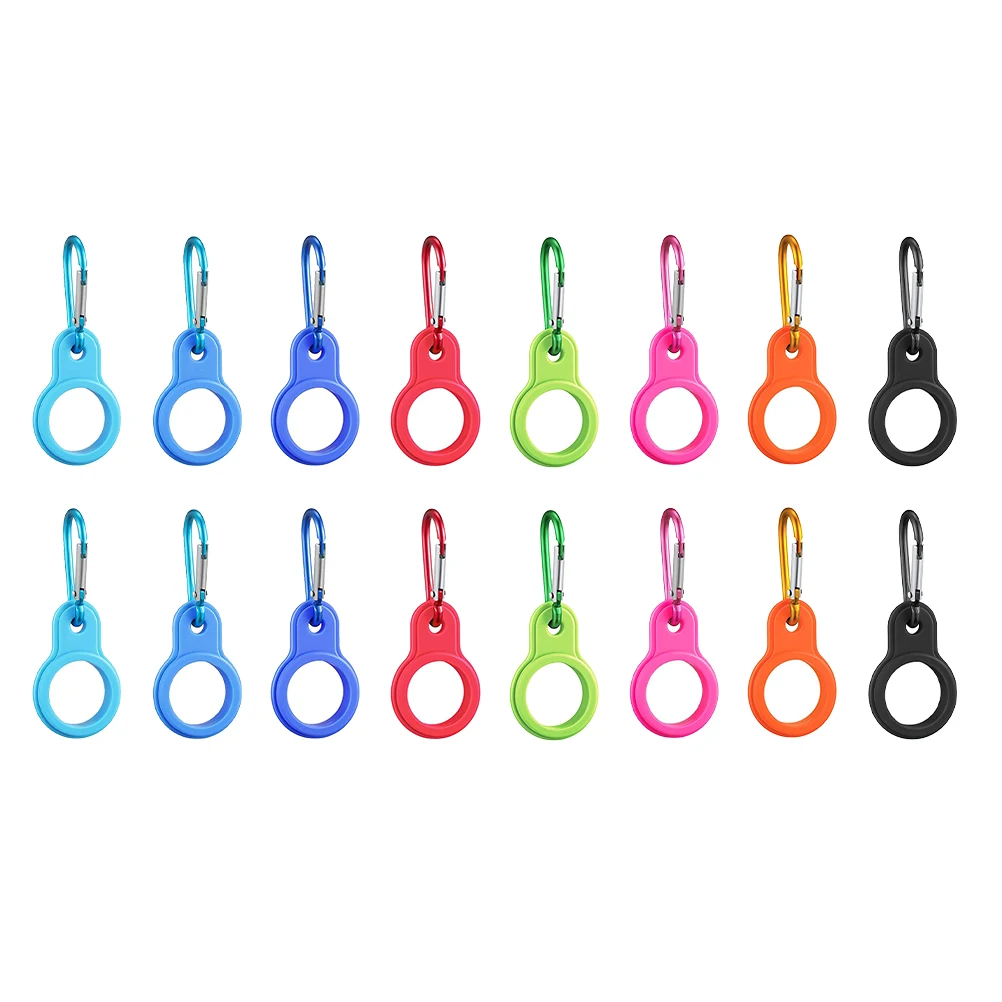 

16-комп. зажим для бутылки с водой, прочный силиконовый держатель для пеших прогулок, путешествий, спортивной бутылки, совместимые с различными размерами, безопасные рюкзаки