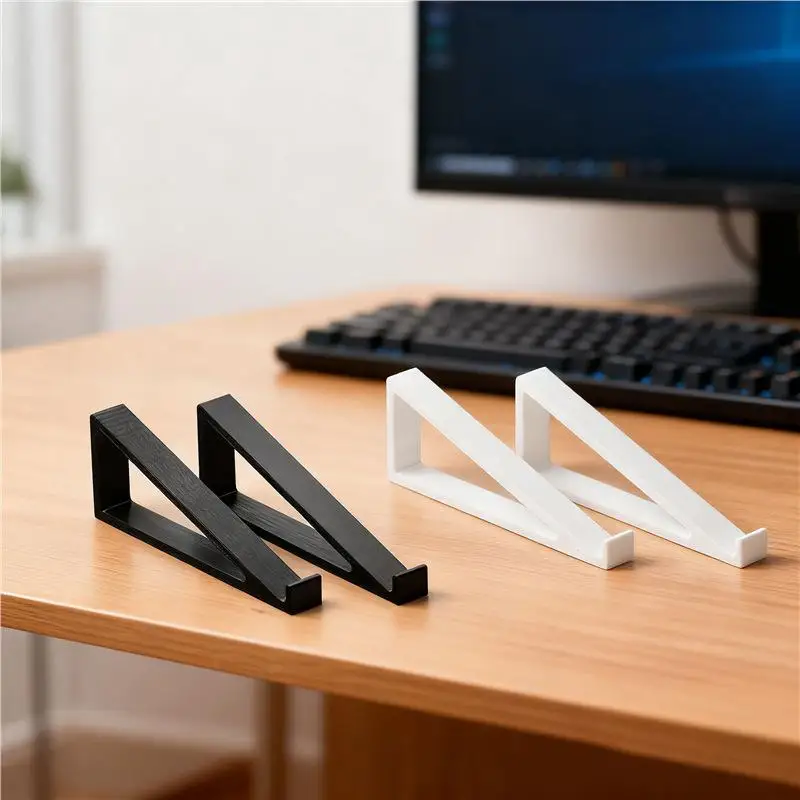 1 Pair Portable Keyboard Elevated Stand Raised Keyboard Angle Plastic Computer Keyboard Riser Accessories Monitor Holder