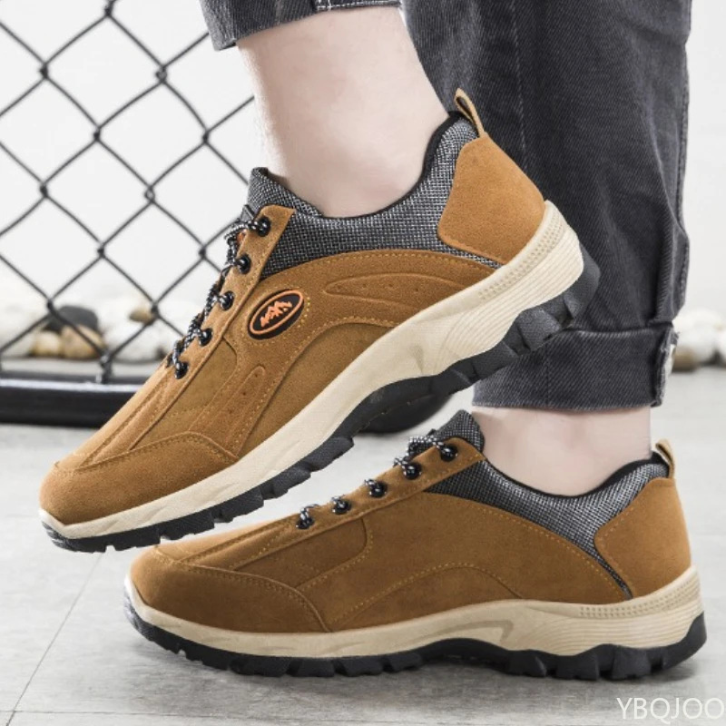 Scarpe da uomo casual e comode di grandi dimensioni primavera autunno moda nuove scarpe da trekking da uomo antiscivolo e versatili con fondo piatto