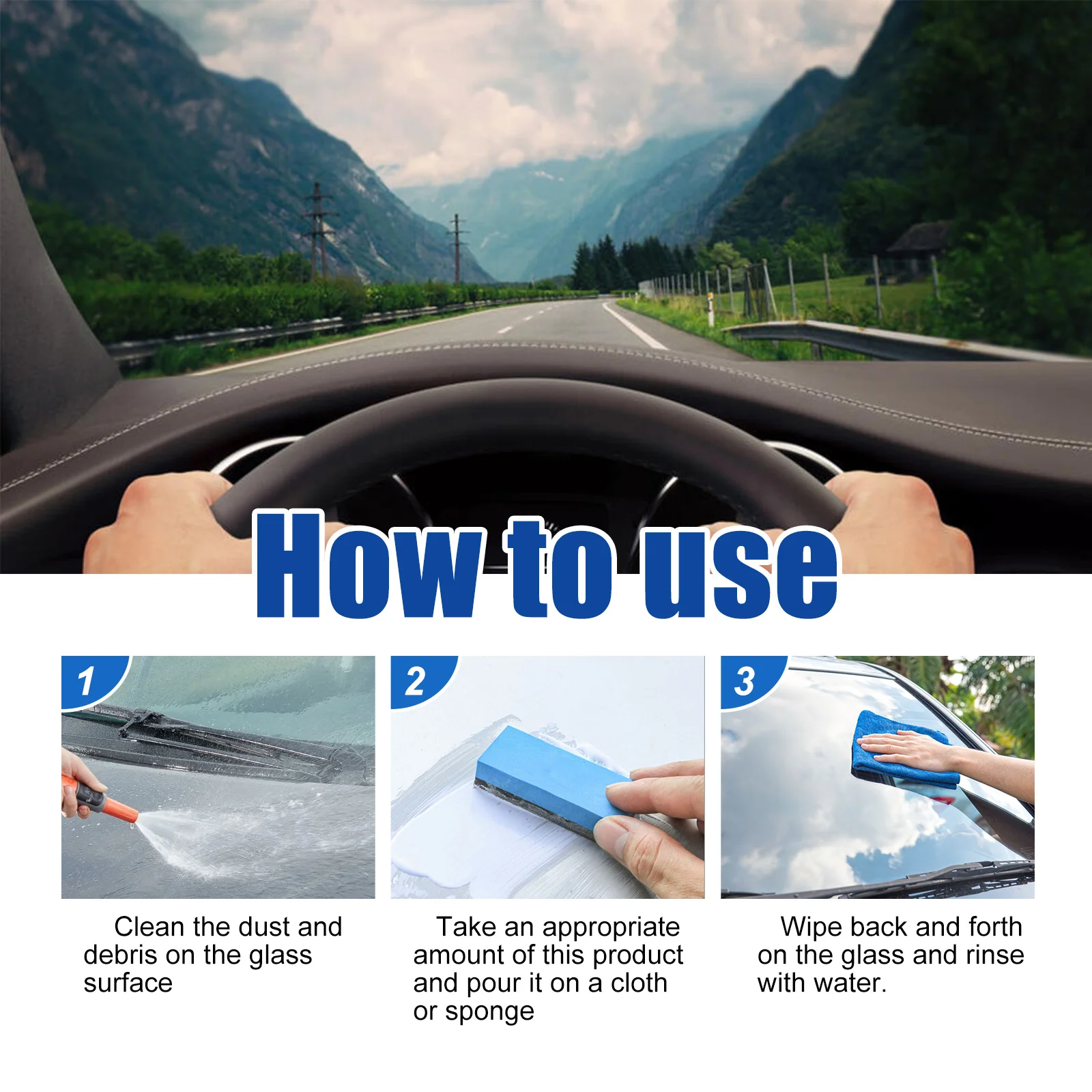 Auto Glas Entferner Reiniger Kit Windschutzscheibe Fenster Öl Film Entferner Saubere Flecken Werkzeuge Wiederherstellung Klare Vision Auto Detaillierung 120G