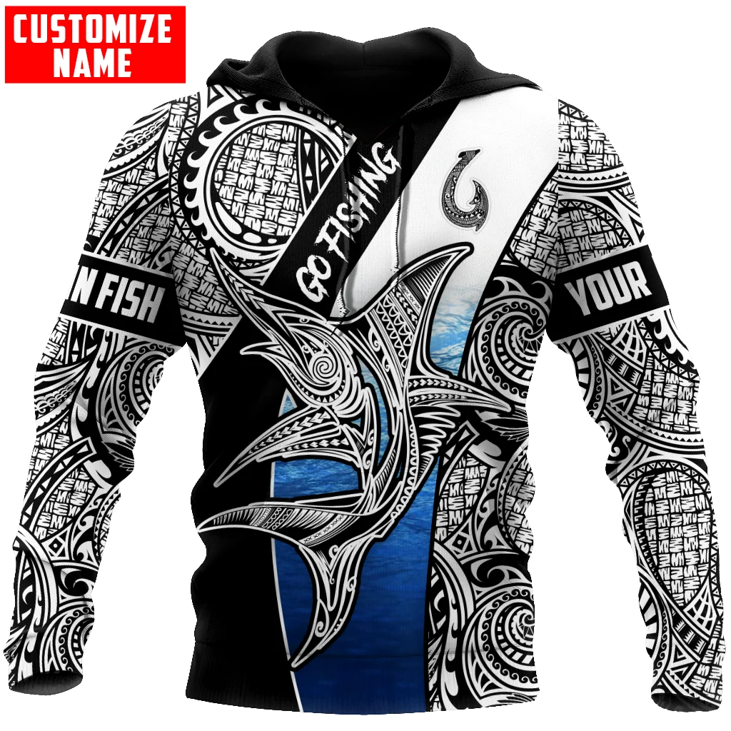 

Polynesian Go Fishing Marlin Fish Personalized 3D Printed Men's Hoodie & Sweatshirt Unisex Zip Hoodies Casual Tracksuits KJ876