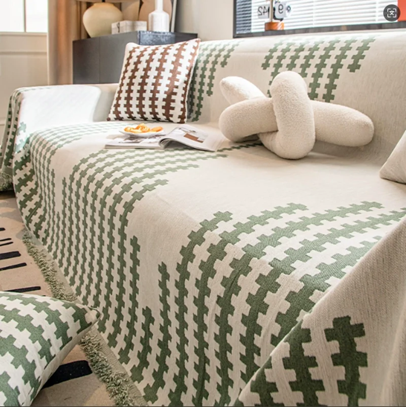 

Universal Sofa Cover Cloth Anti-Slip Four Seasons Cushion Towel for Living Room Furniture Protection