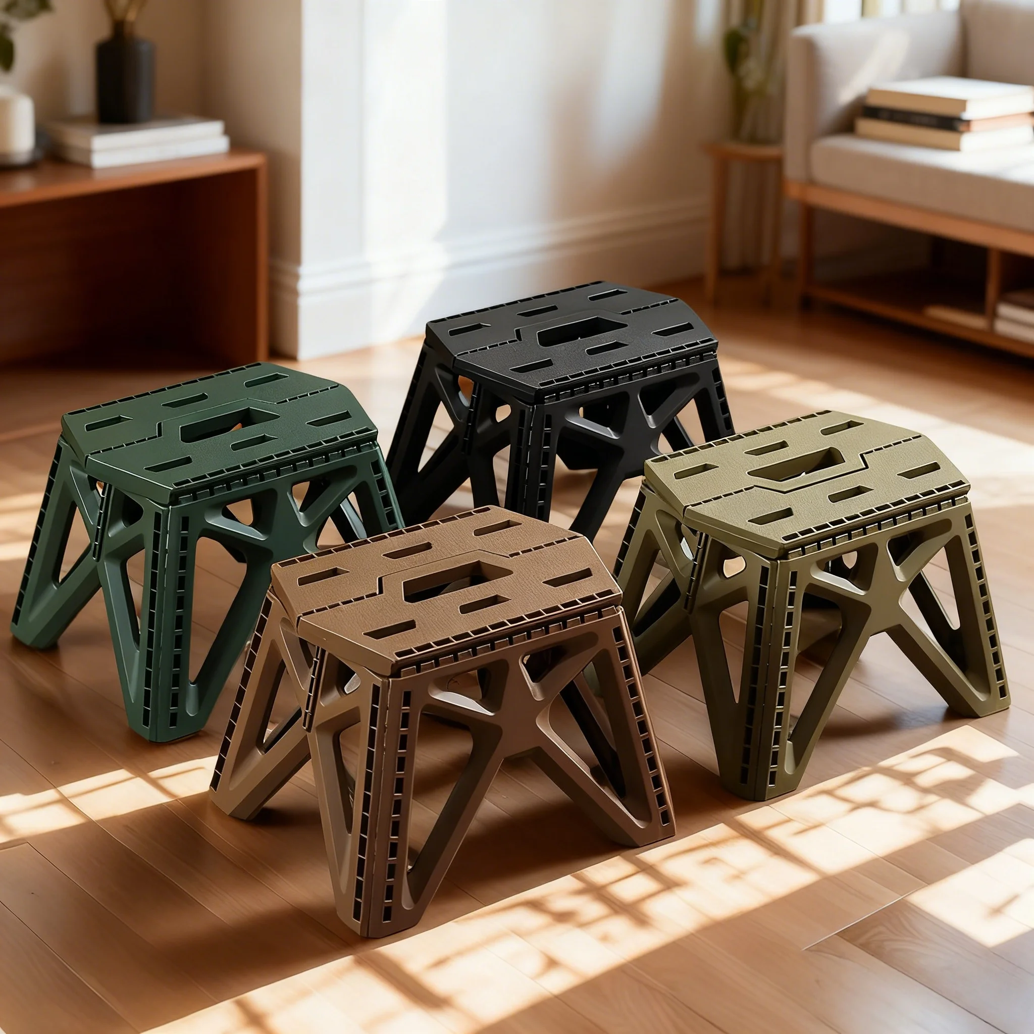Portable Outdoor Fishing Stool Home High Load Bearing Durable Travel Small Chair  Lightweight Camping Chair Children's Stool image 5