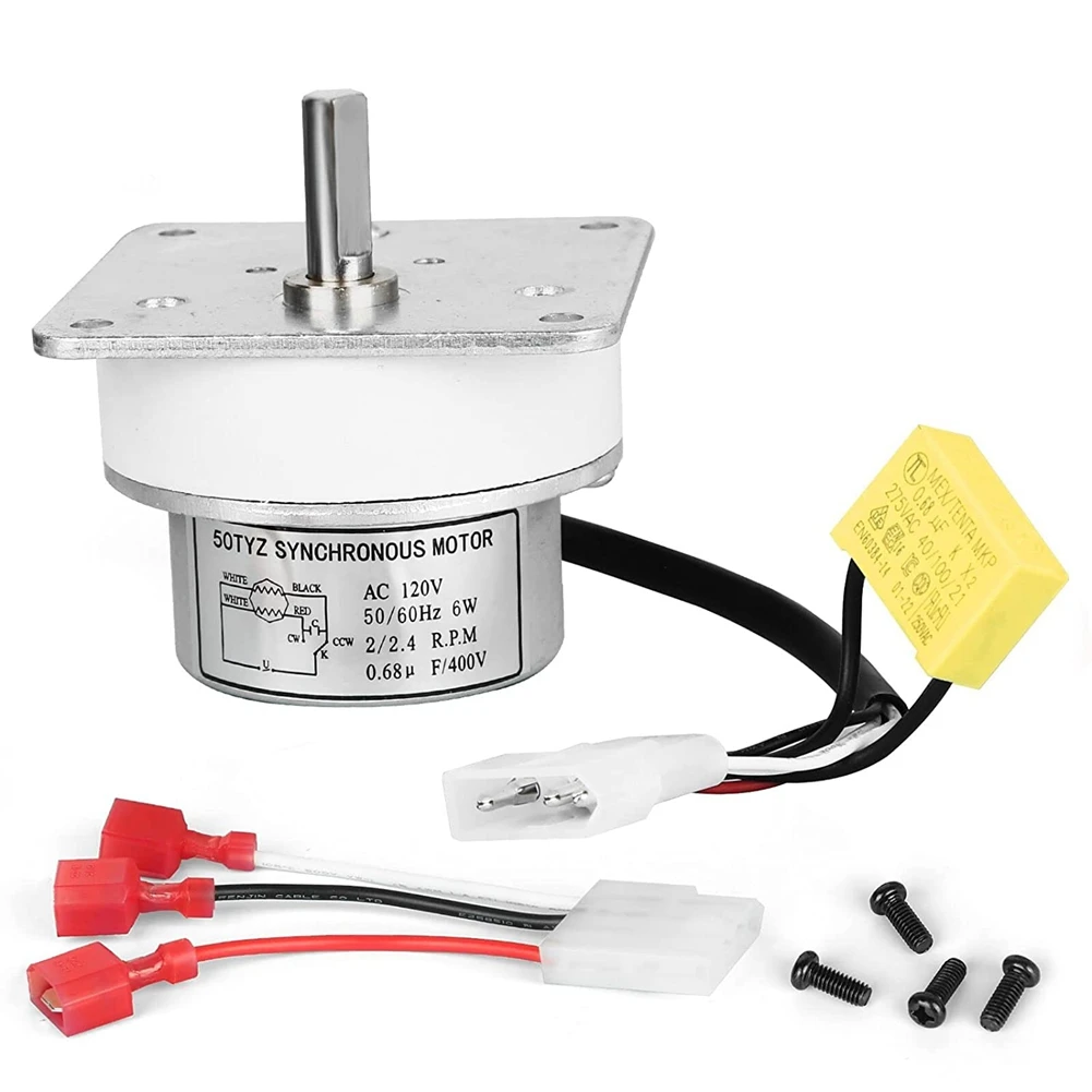 

Auger Feed Motor for Quadra-Fire 812-4421, 812-4420 Compatible with Heatilator CAB50 PS35 PS50 7000-500 120V Motor