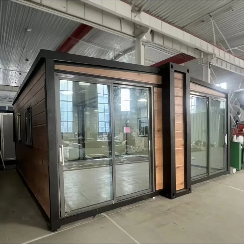 Customized Extendable Luxury Prefab Container House 2 Master Bedroom Cabin Office Building or Hotel Use Tiny Home