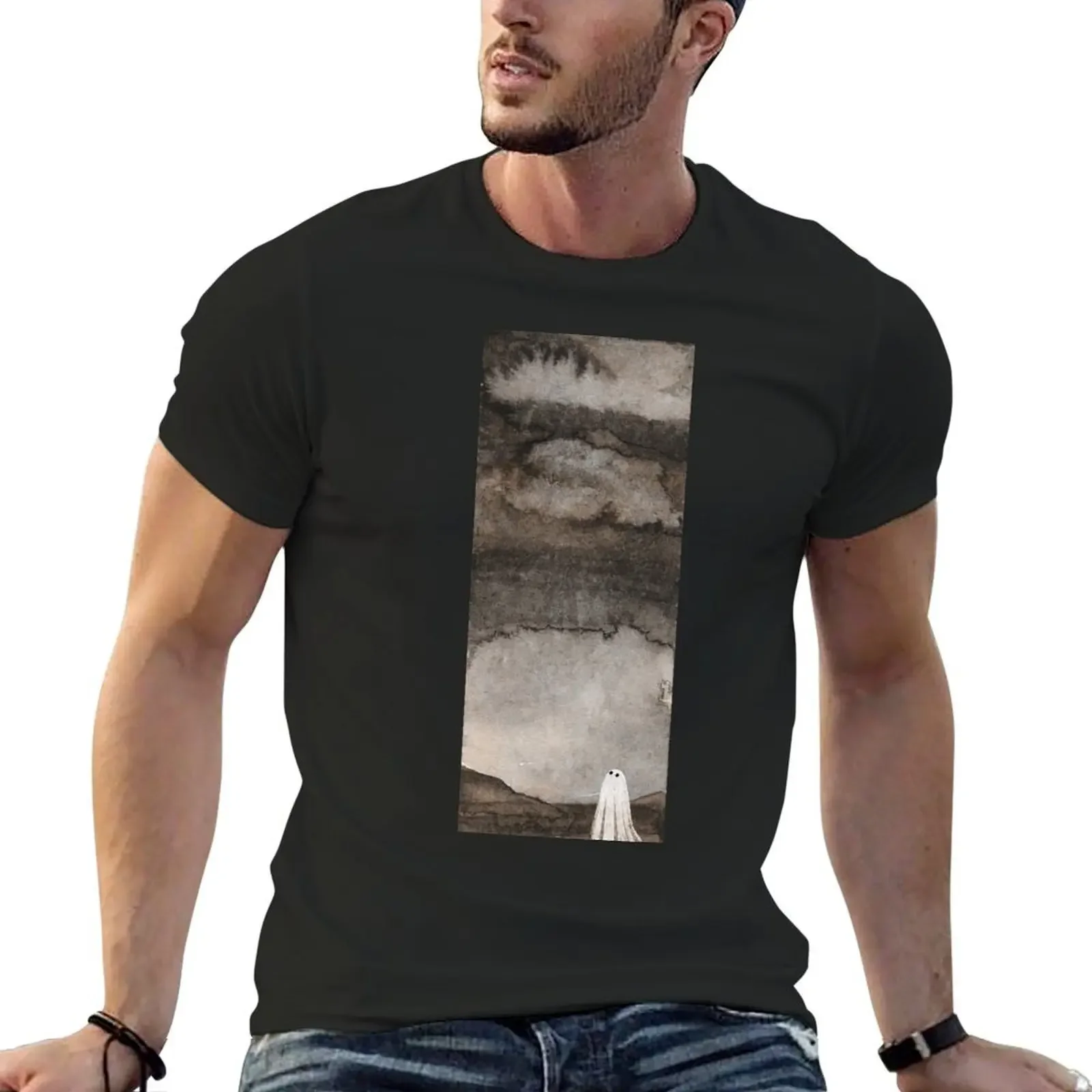 

Walter Watercolour 2 T-Shirt Short sleeve tee oversized t shirt blue archive luxury t-shirt plain t shirts men