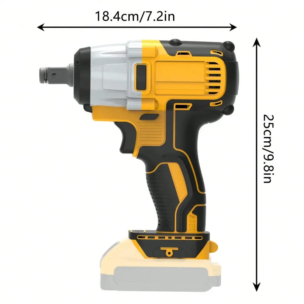 

Impact Wrench 1 2 Inch, 3 Speed 03500RPM Brushless Power Impact Gun With LED Light, For Car Repair, Tire Change, Drilling Woodw