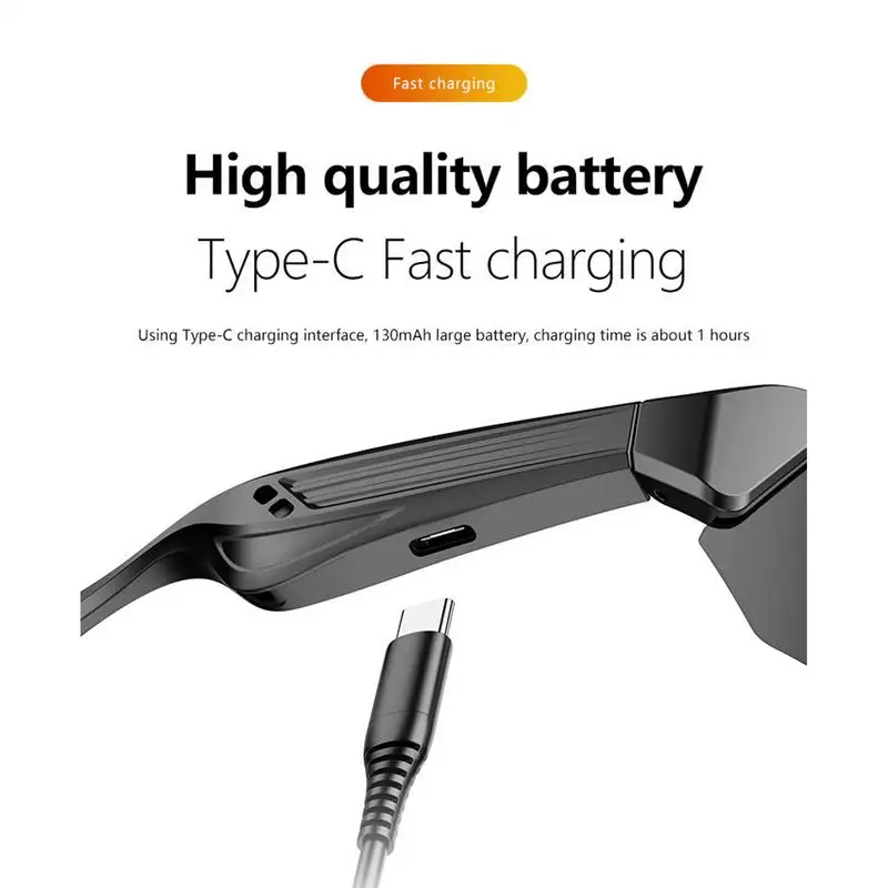 نظارات شمسية ذكية، نظارات شمسية صوتية ذكية، تحكم صوتي، حماية من الأشعة فوق البنفسجية، نظارات لاسلكية للأزياء الآمنة والفيديو واللياقة البدنية في الهواء الطلق