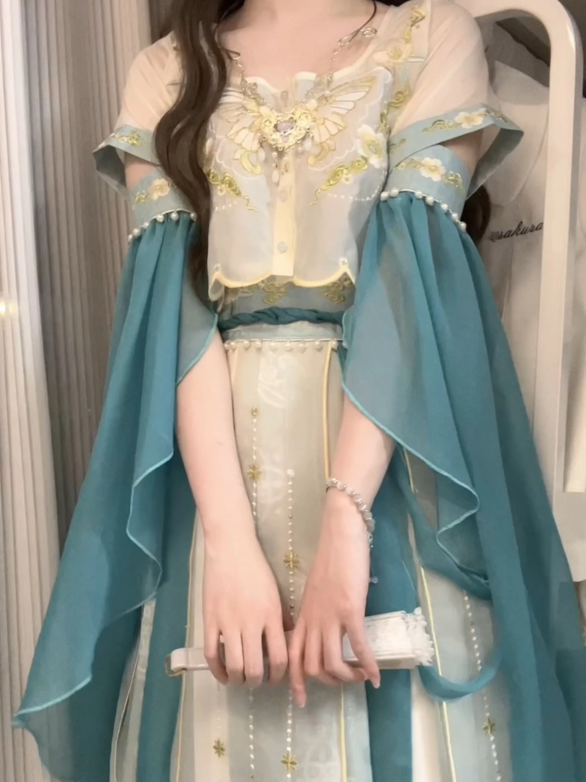 

Hanfu New Chinese Embroidery Skirt Suit