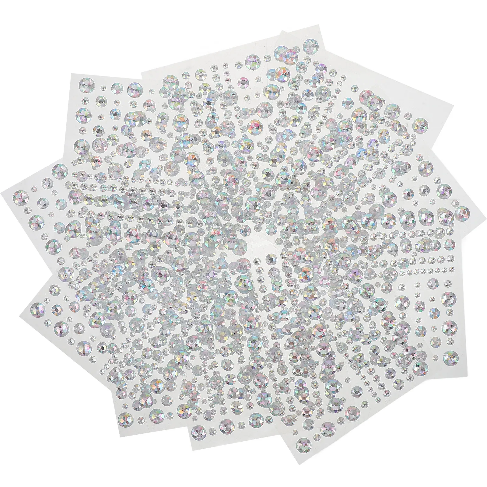 

10 листов прозрачных страз AB для макияжа лица, наклейки для глаз, для фестивалей, вечеринок, сценических выступлений, самоклеящиеся стразы
