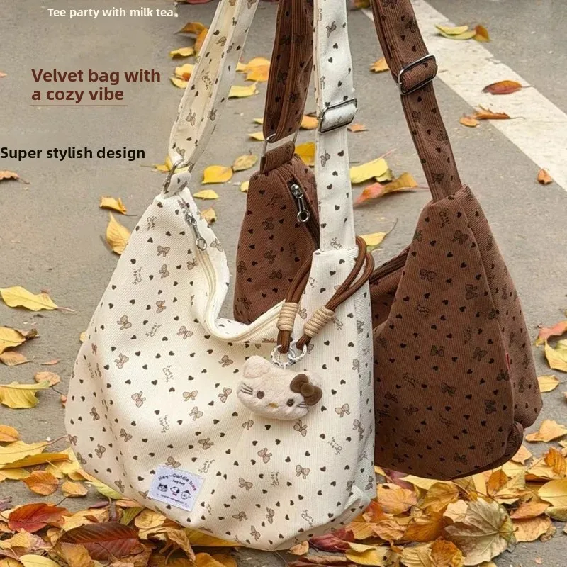 Floral Print Single Shoulder Bag Women's Crossbody Underarm Large Capacity Commuter Tote Bag Urban Minimalist Style Daily Match