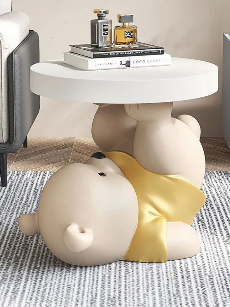 Home Decor Vigorous Bear Statue Floor Decoration TV Cabinet Bedside Table Tray Sofa Storage Furniture Housewarming Gifts