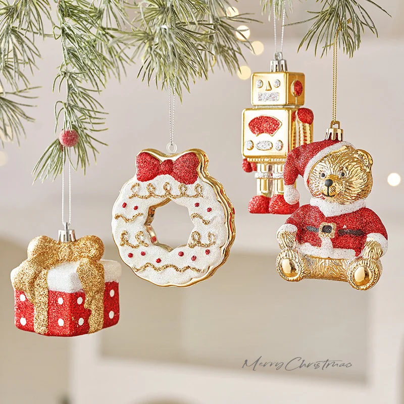 2026 Christmas Tree Decorations Christmas Resin Pendant Ornaments Home Decor DIY Kids Toys Gifts DIY Handmade Jewelry