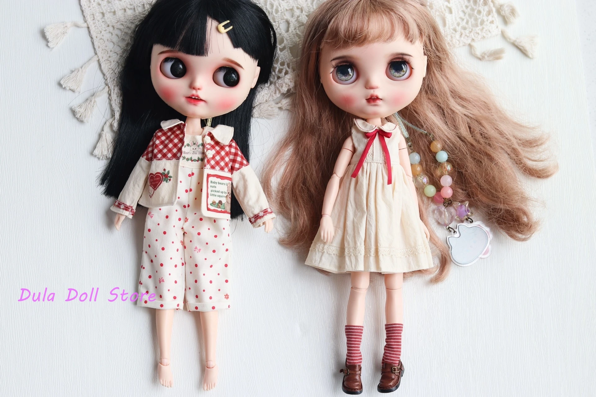 Dula Doll Clothes Dress dopamine skirt Blythe Qbaby ob24 ob22 ob11 Azone Licca ICY JerryB 1/6 Bjd Doll Accessories