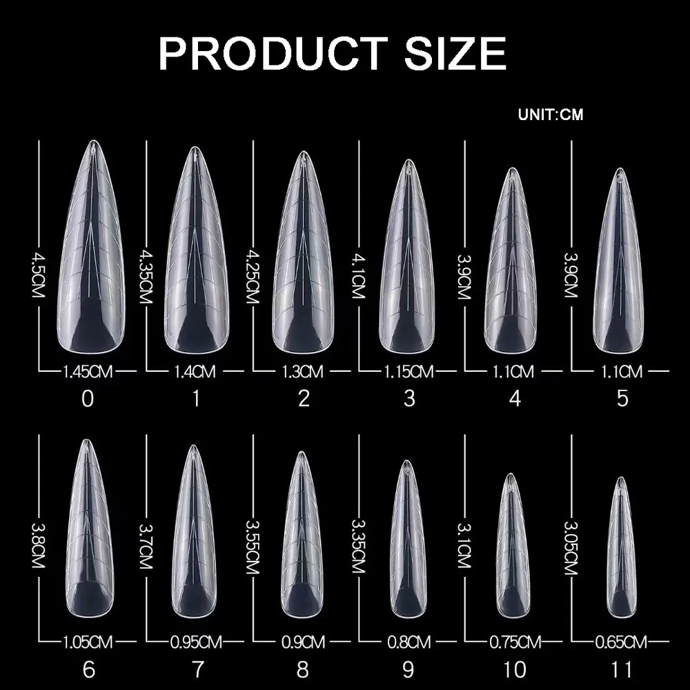 Nagel Vormen Voor Uv Gel Bouw Mal Nep Nagelverlenging Mallen Tips Nail Art Tip Plastic Vormen Top Schimmel 2023 Nieuw