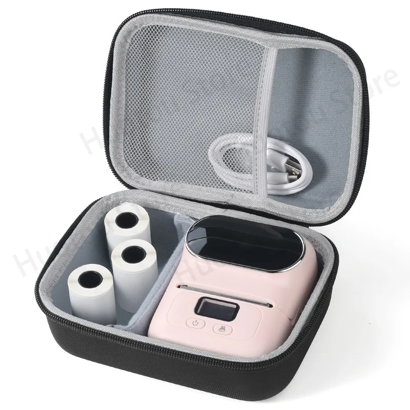 Case Compatible with Phomemo M110 Printer - Portable Thermal Label Maker Carrying Storage Bag, Cable and Accessories (Box Only)