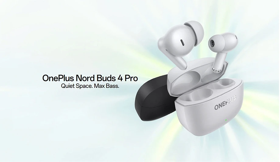 OnePlus Nord Buds 4 Pro (globale Version) – Ohrhörer mit aktiver Geräuschunterdrückung, 54 Stunden Wiedergabezeit, Bluetooth 6.0 – Detail 1