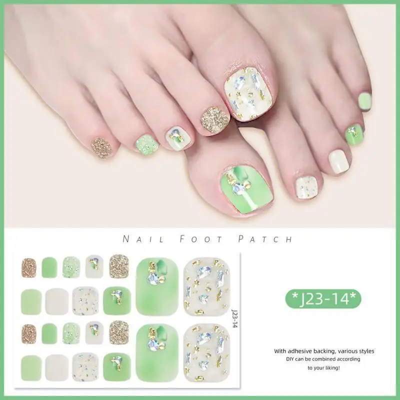 Explosive Toenail Stickers Light And Breathable Strobe New Product Water Proof Toenails Nail Art 2024 Manicure Stickers Manicure