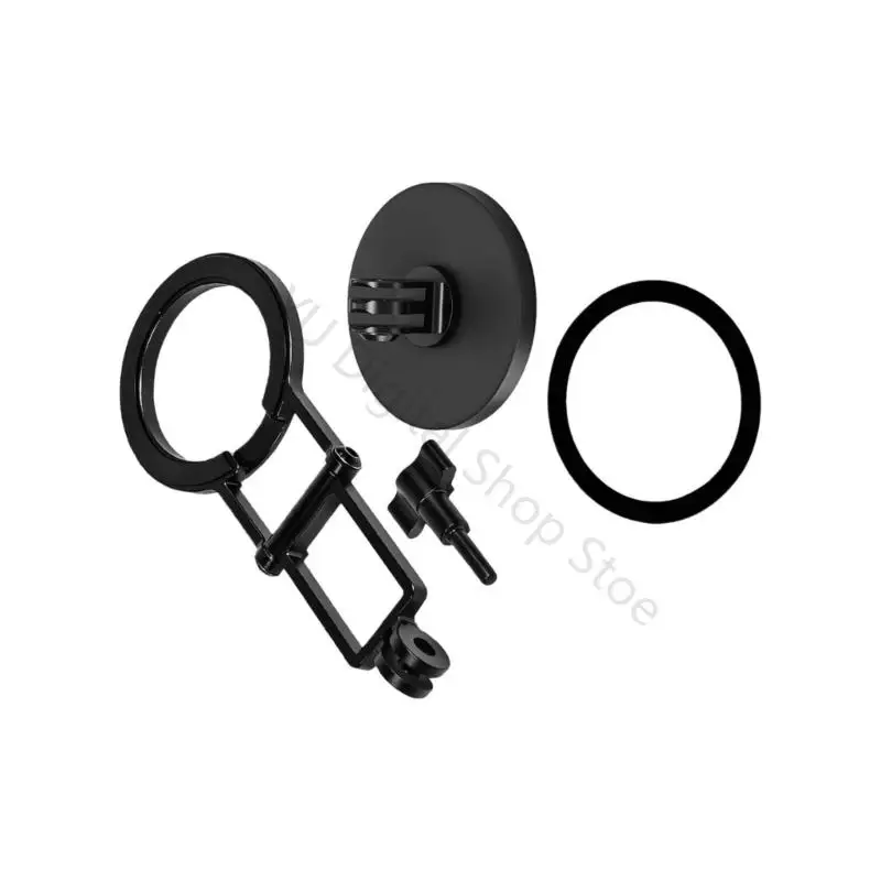 96BA Tragbarer magnetischer Telefongriffhalter mit Kaltschuhhalterung für die Verwendung mit Action-Kameras – Detail 7