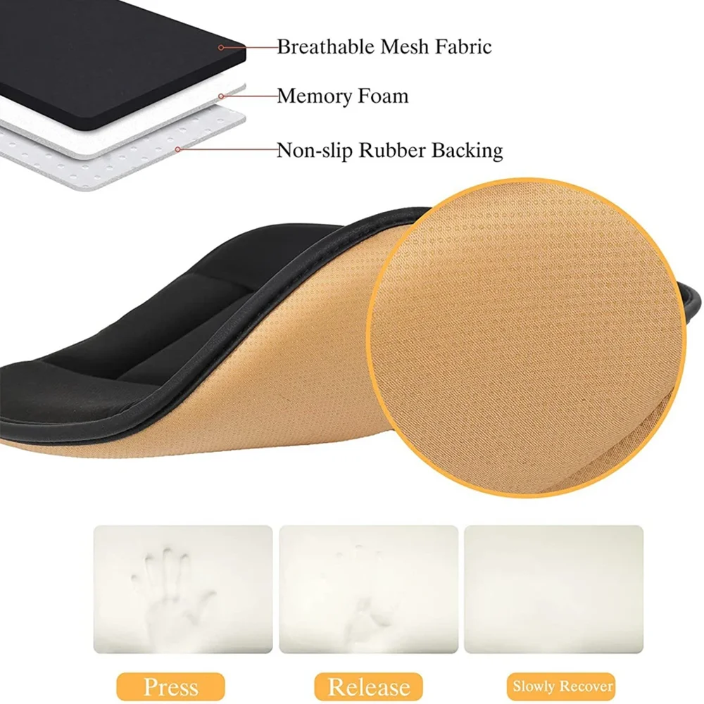 Soft Car Seat Cushions Thickened Memory Foam Seat Anti-slip Pads Warm And Comfortable Car Interior Seat Support Protection