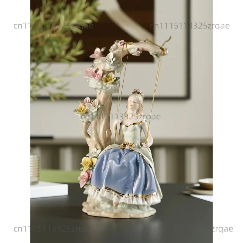 Ceramic Ornament Crafts Home Accessories Desktop Decorations Statuette Sculpture Display Knickknacks Statue Figurines Gift
