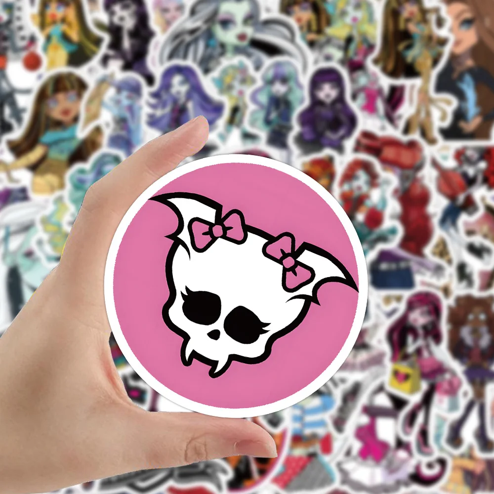 10/30/50PCS Monster High School Stickers Anime Graffiti Decals DIY Suitcase Notebook Suitcase Laptop Phone Cartoon Sticker Toys