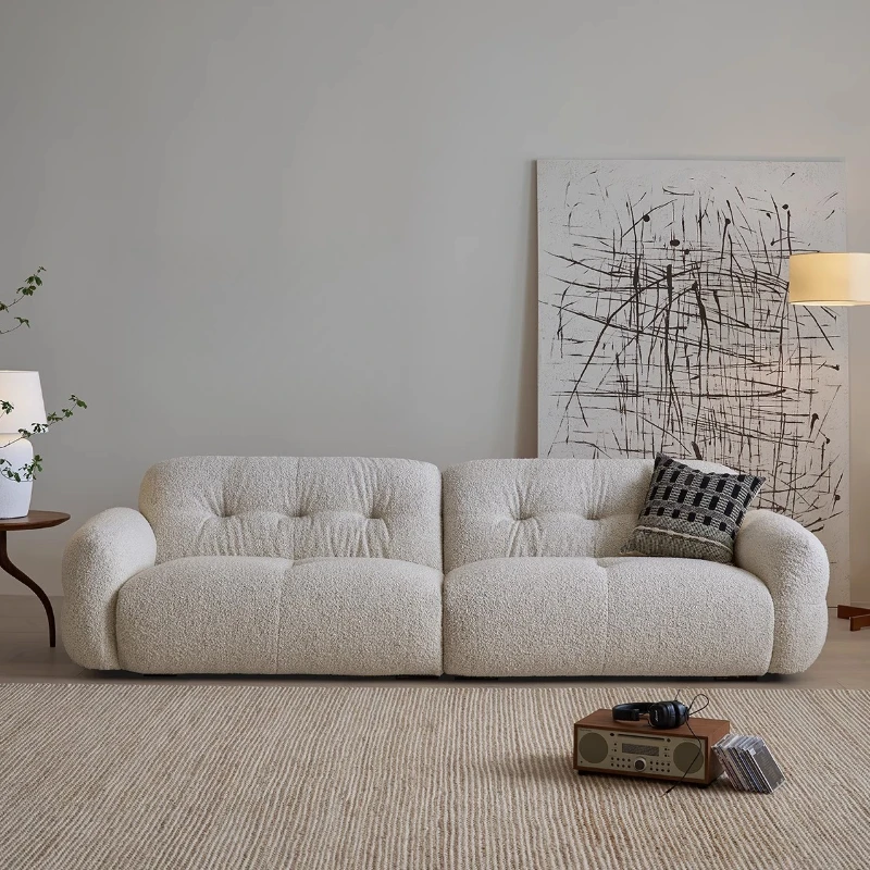 French Cream Style Sofa Modern Simple Living Room Comfortable Trendy Sofas Romantic High Quality Luxury Divano Home Furniture