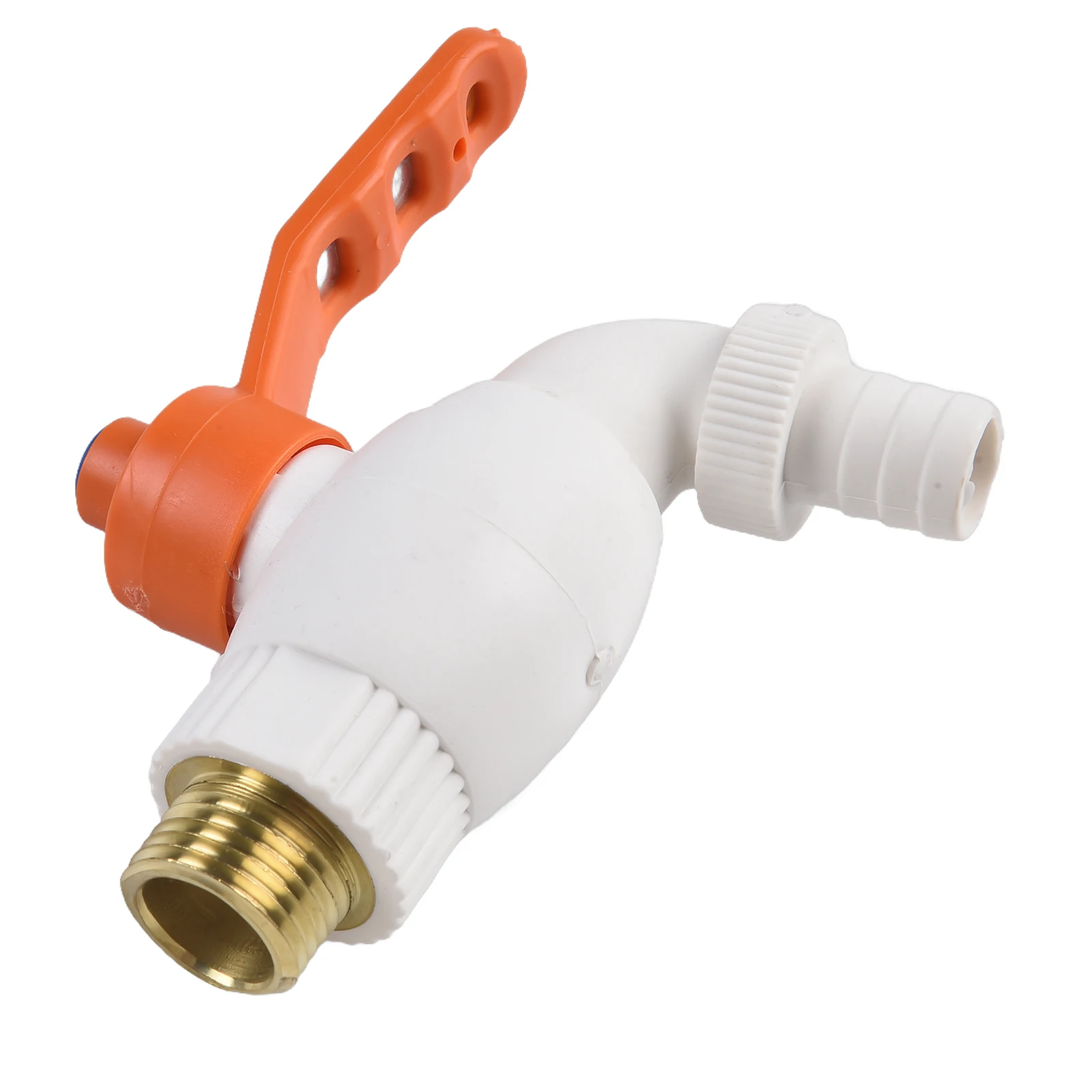 1pc Male Thread Water Faucet Fish Tank Tap  Aquarium Valve Garden Adapter Plastic 4-point Thickened L Faucet For Washing Machine