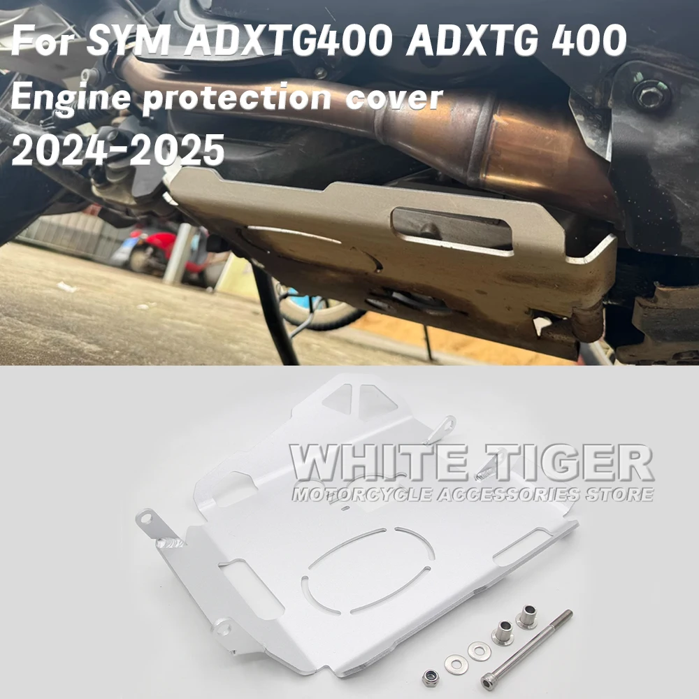 

Motorcycle Modified Bottom Shell Protection Plate Aluminum Alloy Lower Guard Plate Bottom Cover For SYM ADXTG400 ADXTG 400 ADXTG