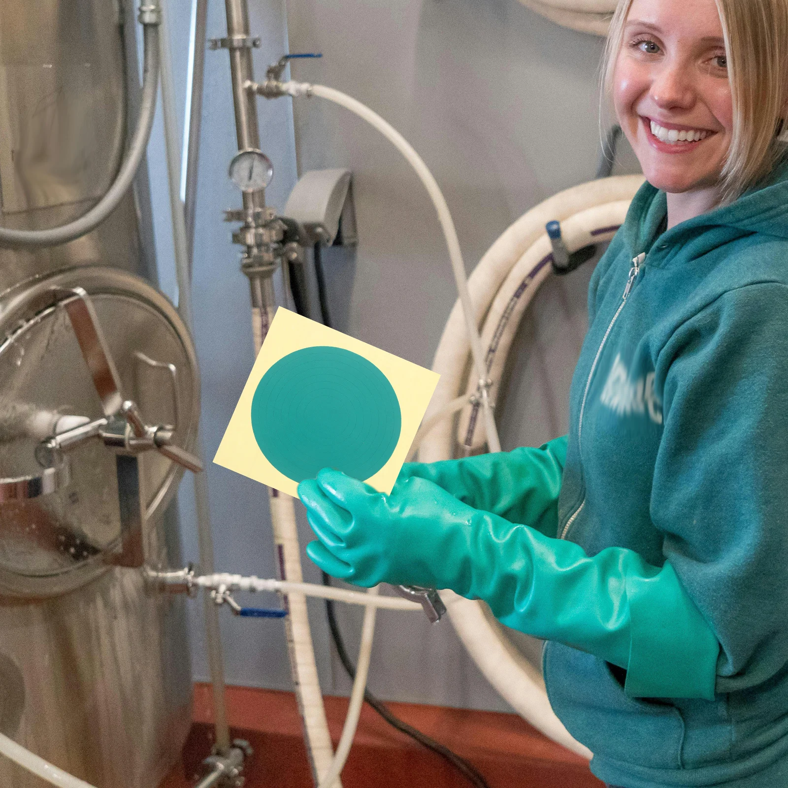 

4 pcs Pressure Gauge Indicator Sticker Reflective Waterproof Adhesive For Air Water Pressure Gauge Meter Label Green