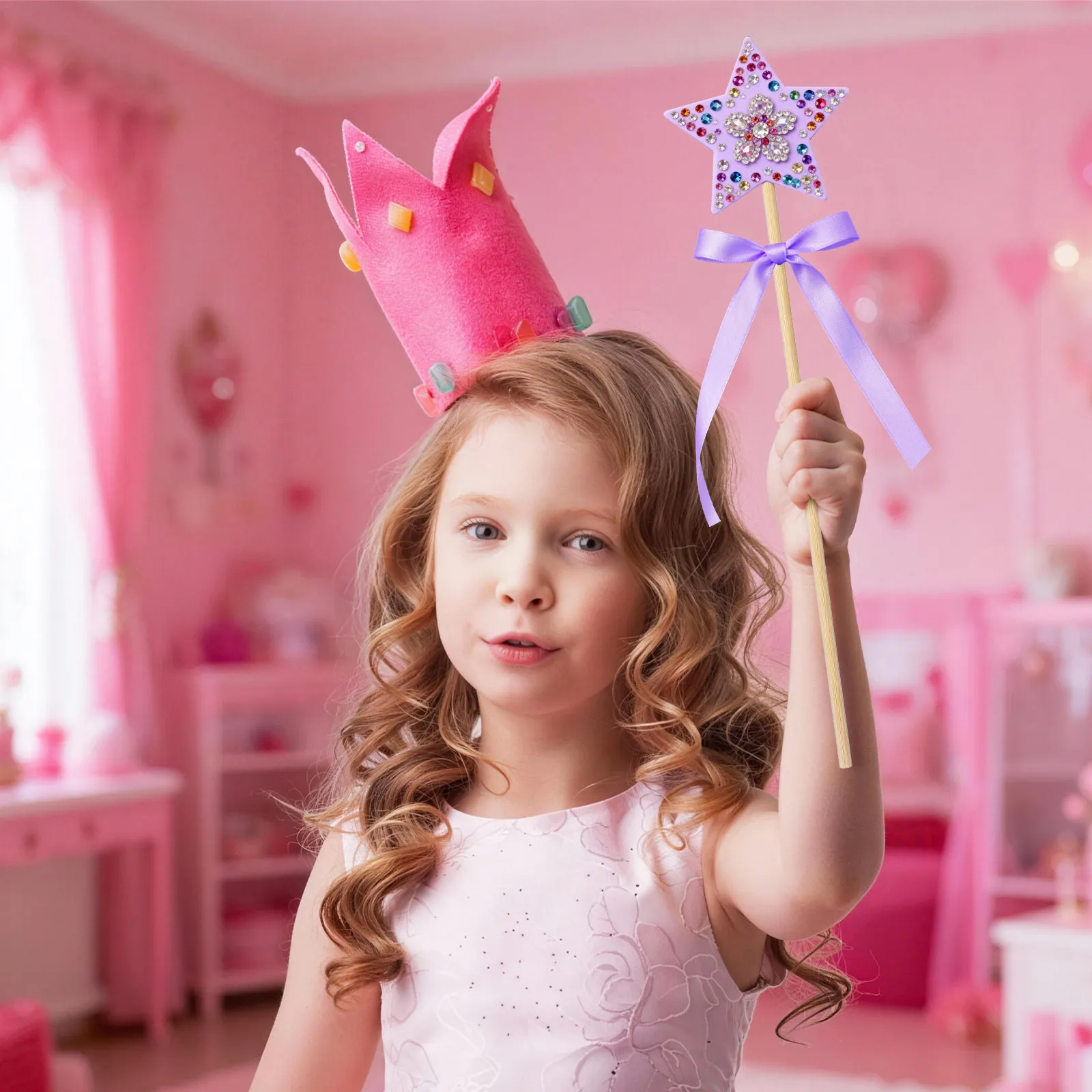 

Набор из 8 деревянных волшебных палочек для детского творчества: рисование, раскрашивание, поделки своими руками