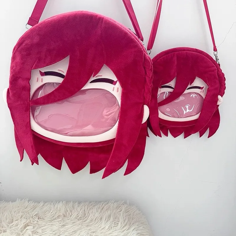 

Blue Lock аниме Isagi Yoichi Kawaii косплей плюшевый рюкзак для девочек большое лицо Itbag Лолита сумка на плечо забавный кошелек подарок